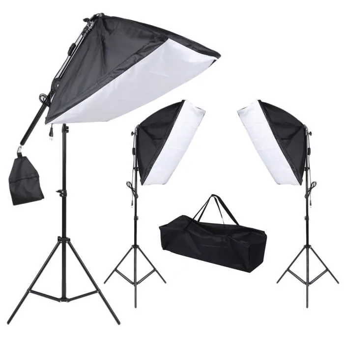 Kit softbox de 3 avec 12 lampes - View 1