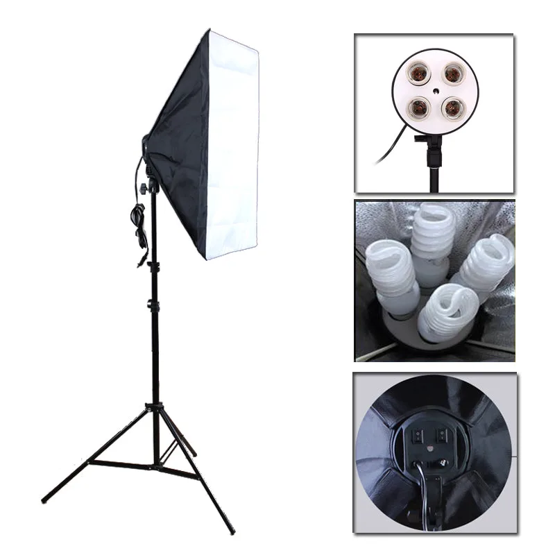 Kit softbox de 3 avec 12 lampes - View 2
