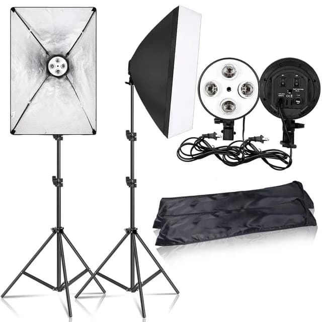 Kit softbox de 3 avec 12 lampes - View 3